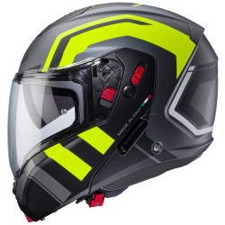 CASCO MODULARE HORUS X ROAD MATT GUN METALBLACKYELLOW FLUO | CABERG