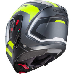 CASCO MODULARE HORUS X ROAD MATT GUN METALBLACKYELLOW FLUO | CABERG