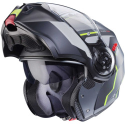 CASCO MODULARE DUKE EVO MOVE MATT GUN METAL BLACK YELLOW FLUO | CABERG