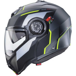 CASCO MODULARE DUKE EVO MOVE MATT GUN METAL BLACK YELLOW FLUO | CABERG