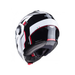 CASCO MODULARE DUKE EVO MOVE BLACK  WHITE  RED | CABERG