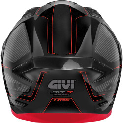 CASCO INTEGRALE 50.9 ENIGMA NERO TITANIO ROSSO | GIVI