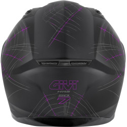 CASCO INTEGRALE 50.7 PHOBIA NERO OPACO FUCSIA | GIVI