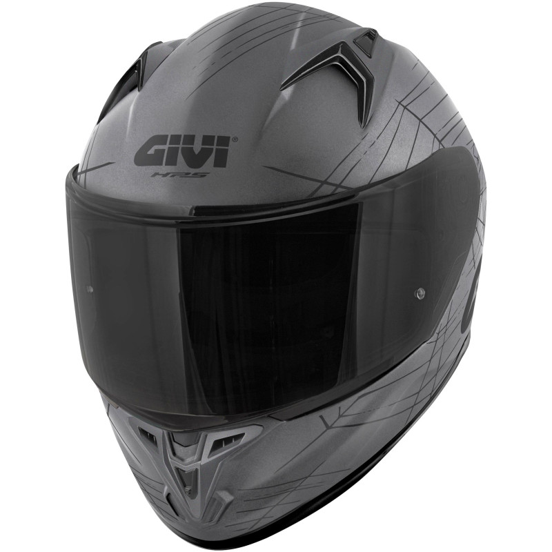 CASCO INTEGRALE 50.7 PHOBIA TITANIO OPACO NERO | GIVI