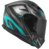 CASCO INTEGRALE 50.7 REBEL NERO OPACO LIGHT BLUE | GIVI