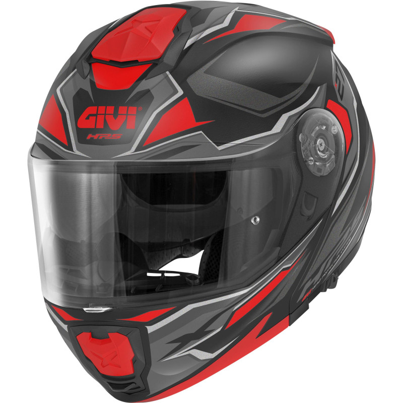 CASCO MOD.X27 SECTOR NERO OPACO TITANIO ROSSO | GIVI