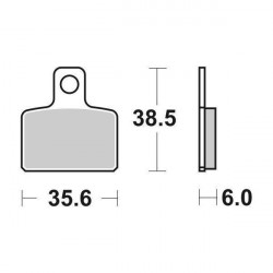 6568030 PASTIGLIE FRENO SBS 803HF | SGR