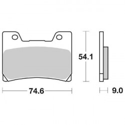 6566450 PASTIGLIE FRENO SBS 645HF | SGR