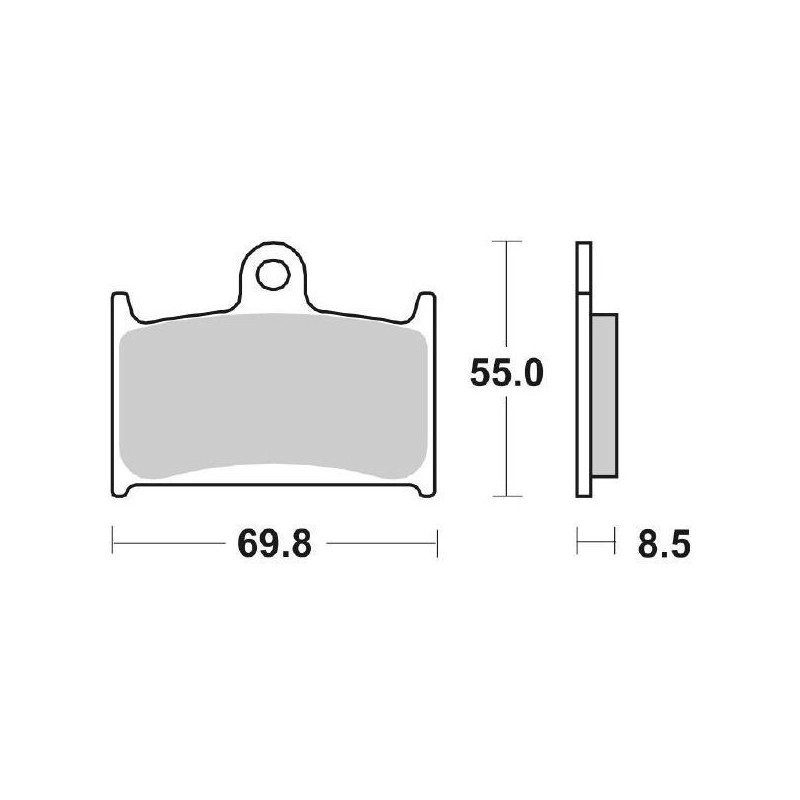 6566245 PASTIGLIE FRENO ANTERIORE SBS 624HS | SGR