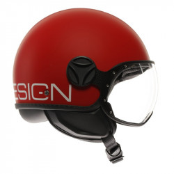 CASCO JET FGTR CLASSIC MOMO E2206 CANDY MATT RED/WHITE | MOMO DESIGN