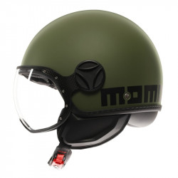 CASCO JET FGTR CLASSIC MOMO E2206 MONO MATT MILITARY GREEN/BLACK | MOMO DESIGN