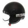 CASCO JET FGTR CLASSIC MOMO E2206 MONO MATT BLACK/WHITE | MOMO DESIGN