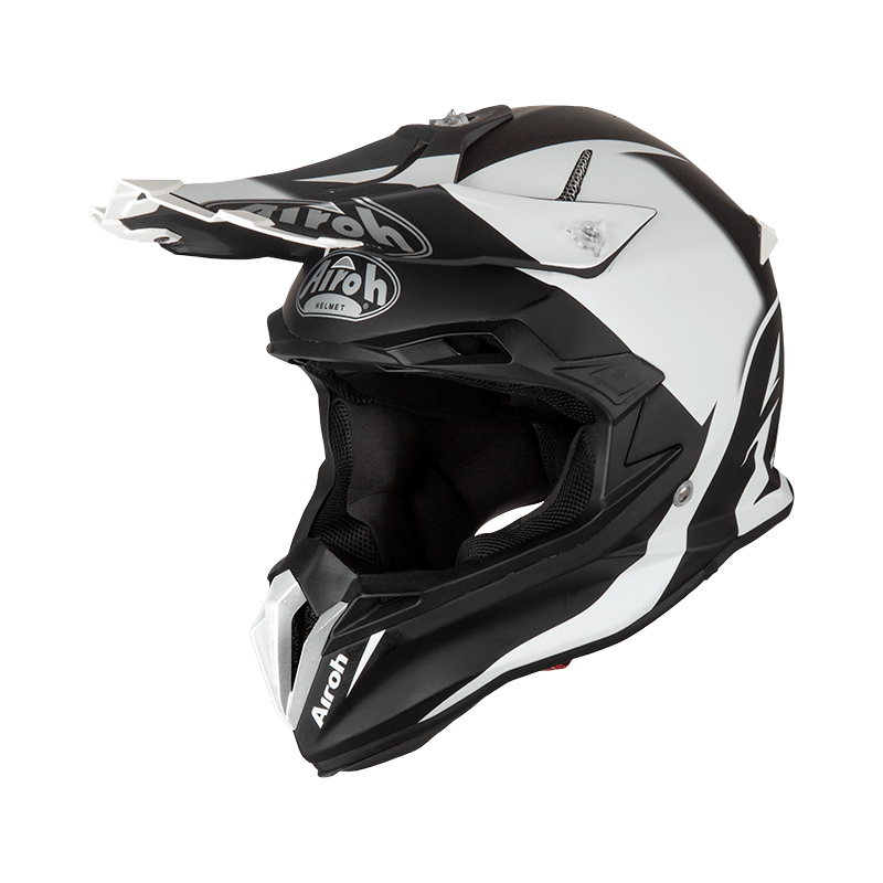 Airoh Terminator open visor color white casco cross