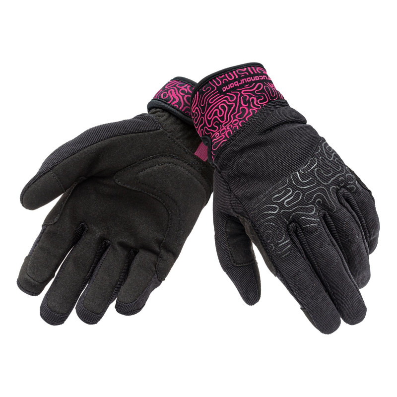 GUANTI LADY MIKY NERO FUCSIA GRAPHIC | TUCANO URBANO