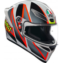 CASCO INTEGRALE K1 S AGV E2206 BLIPPER GREY RED | AGV