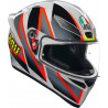 CASCO INTEGRALE K1 S AGV E2206 BLIPPER GREY RED | AGV