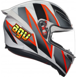 CASCO INTEGRALE K1 S AGV E2206 BLIPPER GREY RED | AGV