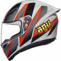 CASCO INTEGRALE K1 S AGV E2206 BLIPPER GREY RED | AGV