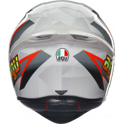 CASCO INTEGRALE K1 S AGV E2206 BLIPPER GREY RED | AGV