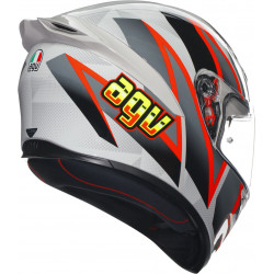 CASCO INTEGRALE K1 S AGV E2206 BLIPPER GREY RED | AGV