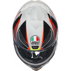 CASCO INTEGRALE K1 S AGV E2206 BLIPPER GREY RED | AGV