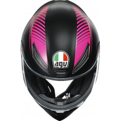 CASCO INTEGRALE K1 S AGV E2206 WARMUP BLACK PINK | AGV