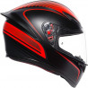 CASCO INTEGRALE K1 S AGV E2206 WARMUP MATT BLACK RED | AGV