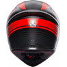 CASCO INTEGRALE K1 S AGV E2206 WARMUP MATT BLACK RED | AGV