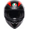 CASCO INTEGRALE K1 S AGV E2206 WARMUP MATT BLACK RED | AGV