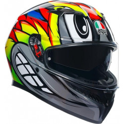 CASCO INTEGRALE K3 AGV E2206 MPLK BIRDY 2.0 GREY YELLOW...