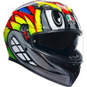 CASCO INTEGRALE K3 AGV E2206 MPLK BIRDY 2.0 GREY YELLOW RED | AGV