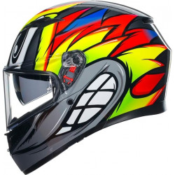 CASCO INTEGRALE K3 AGV E2206 MPLK BIRDY 2.0 GREY YELLOW RED | AGV