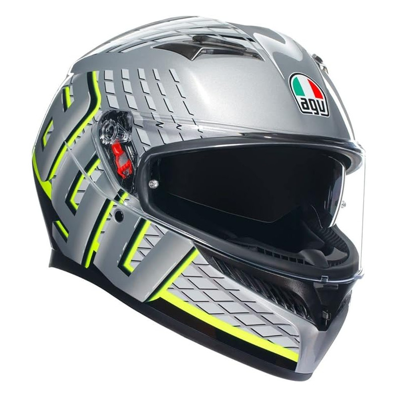 CASCO INTEGRALE K3 AGV E2206 MPLK FORTIFY GREY BLACK YELLOW FLUO | AGV