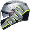 CASCO INTEGRALE K3 AGV E2206 MPLK FORTIFY GREY BLACK YELLOW FLUO | AGV