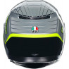 CASCO INTEGRALE K3 AGV E2206 MPLK FORTIFY GREY BLACK YELLOW FLUO | AGV