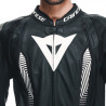 TUTA LAGUNA SECA 5 2PCS PELLE  PERF BLACK BLACK WHITE MAN | DAINESE