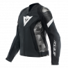 GIACCA AVRO 5 LEATHER JACKET WMN BLACK BLACK WHITE | DAINESE