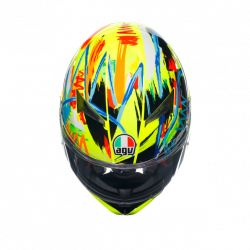 CASCO INTEGRALE K3 AGV E2206 MPLK ROSSI WINTER TEST 2019 | AGV