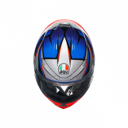 CASCO INTEGRALE K6 S AGV E2206 MPLK SLASHCUT BLACK BLUE RED | AGV