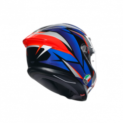 CASCO INTEGRALE K6 S AGV E2206 MPLK SLASHCUT BLACK BLUE RED | AGV