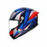 CASCO INTEGRALE K6 S AGV E2206 MPLK SLASHCUT BLACK BLUE RED | AGV