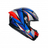 CASCO INTEGRALE K6 S AGV E2206 MPLK SLASHCUT BLACK BLUE RED | AGV