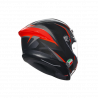 CASCO INTEGRALE K6 S AGV E2206 MPLK SLASHCUT BLACK GREY RED | AGV