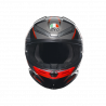 CASCO INTEGRALE K6 S AGV E2206 MPLK SLASHCUT BLACK GREY RED | AGV