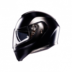 CASCO MODULARE STREETMODULAR AGV E2206 MPLK MONO MATT BLACK | AGV