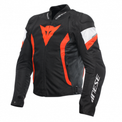 GIACCA AVRO 5 TEX JACKET BLACK RED-FLUO WHITE | DAINESE