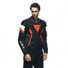 GIACCA AVRO 5 TEX JACKET BLACK RED-FLUO WHITE | DAINESE