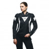 GIACCA AVRO 5 TEX JACKET WMN BLACK WHITE BLACK | DAINESE