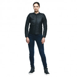 GIACCA ITENERE LEATHER JACKET WOMAN BLACK| DAINESE