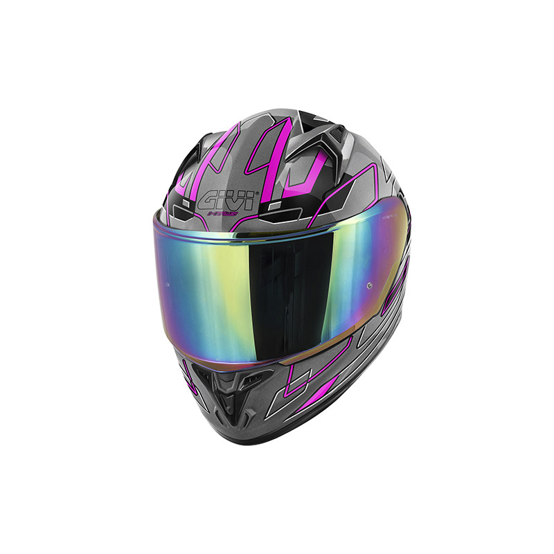 CASCO INTEGRALE  50.9F ASSAULT TITANIO NERO FUCSIA | GIVI